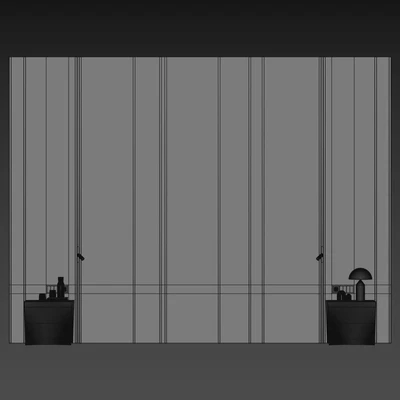 Headboard 002 | bedroom headboard | Wall composition — Ver 2