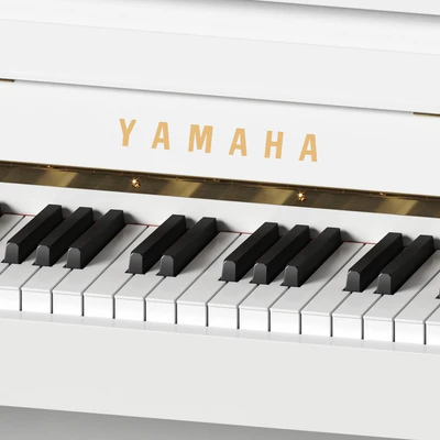 Yamaha b2 PE White - пианино с банкеткой — Вид 2