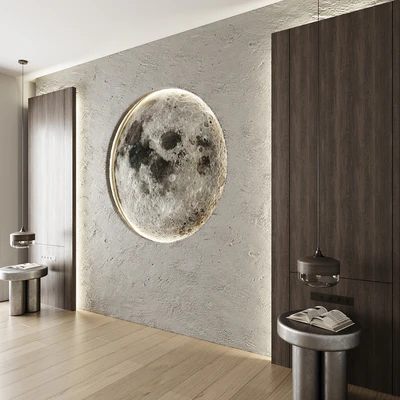 Moon Headboard 3d Wall Panel 01 — Вид 2