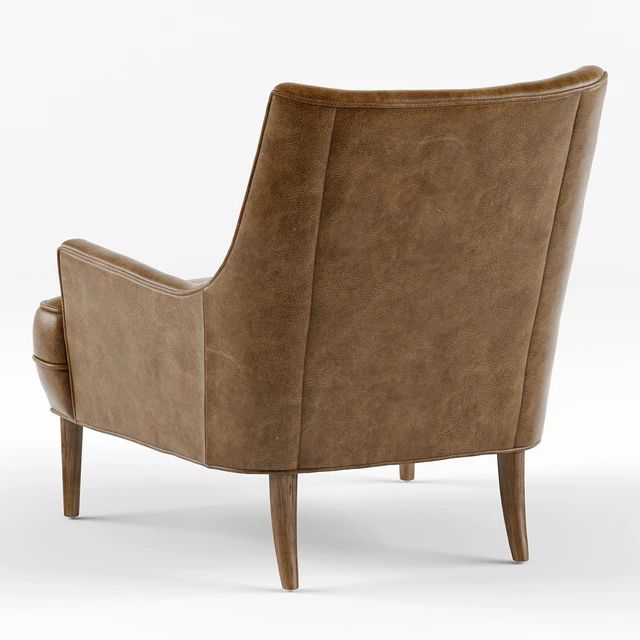 Vanda Camel Brown Leather Armchair — Скачать