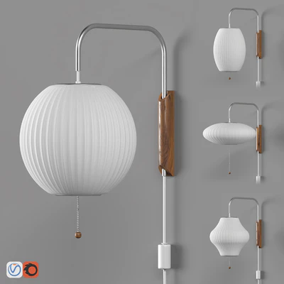 Nelson Bubble Wall Sconce Cabled Collection — Ver 3