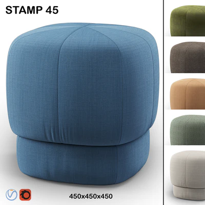 Dantone Pouf Stamp 45 cm — Ver 1