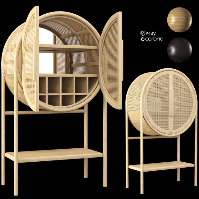 Cane bar cabinet — Скачать