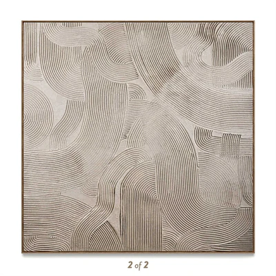 Plaster two square photo frames T-108 — Ver 4