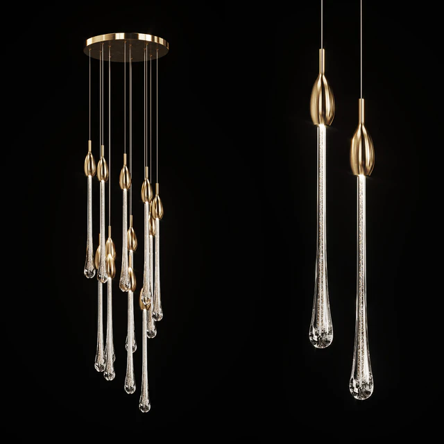 Drop shaped pendant lamp FIAL B — Descargar