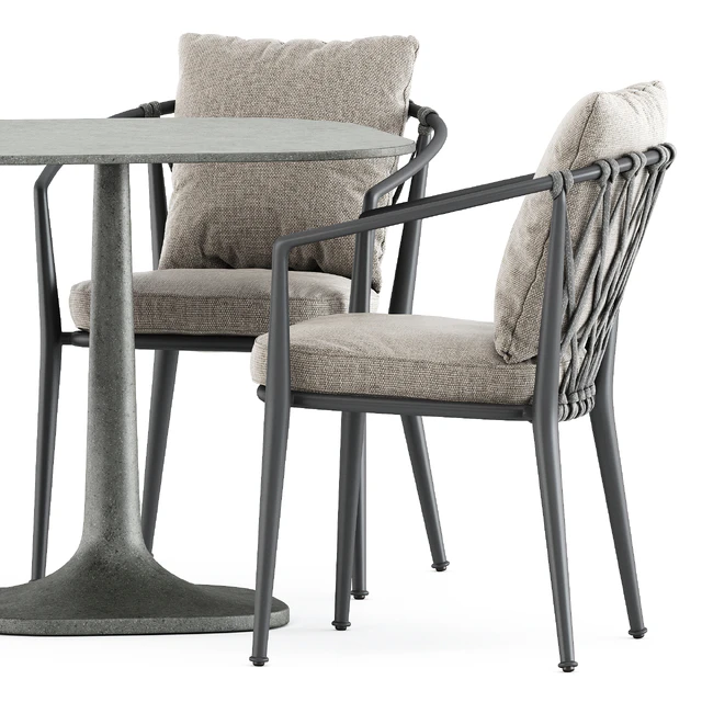 Erica outdoor chair and Fiore Outdoor table by bebitalia — Скачать