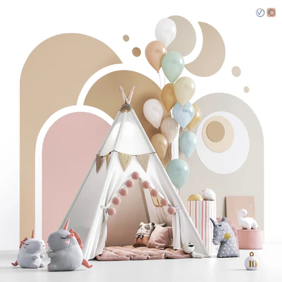 Toys , decor and furniture for nursery 135 — Ver 1