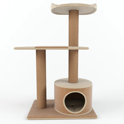 PetPals Group 3 Level Playhouse Condo Cat Tree — Ver 1