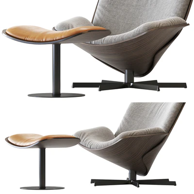 Almora B&B Italia Armchair and Footrest — Вид 2