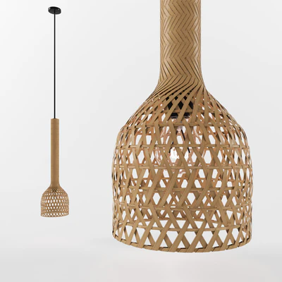 rattan ceiling lamp — Ver 1