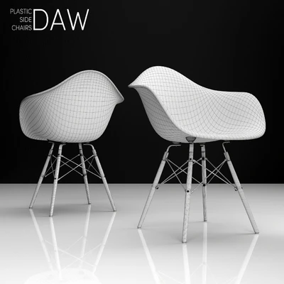 Eames DAW plastic side chair — Вид 3