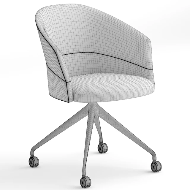 Viccarbe Copa pyramid base office chair — Скачать