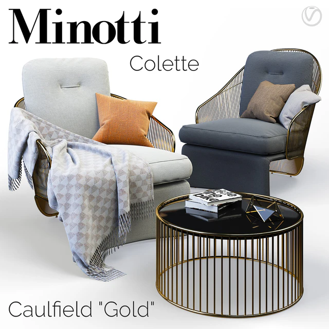 Minotti Colette armchairs — Download