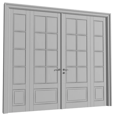 Межкомнатные Двери в классическом стиле. Перегородка.French Doors.Entrance Classic interior doors — Вид 3