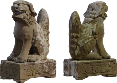 japanese komainu statue 001 — Скачать