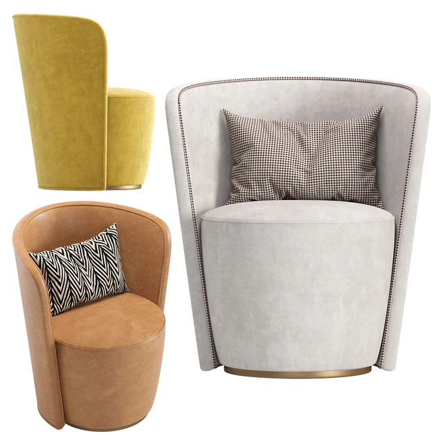 Armchair MANRO Cazarina Interiors Velvet and Leather/Кресло МАНРО — Descargar