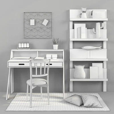 Writing desk and decor for a child 17 — Ver 2