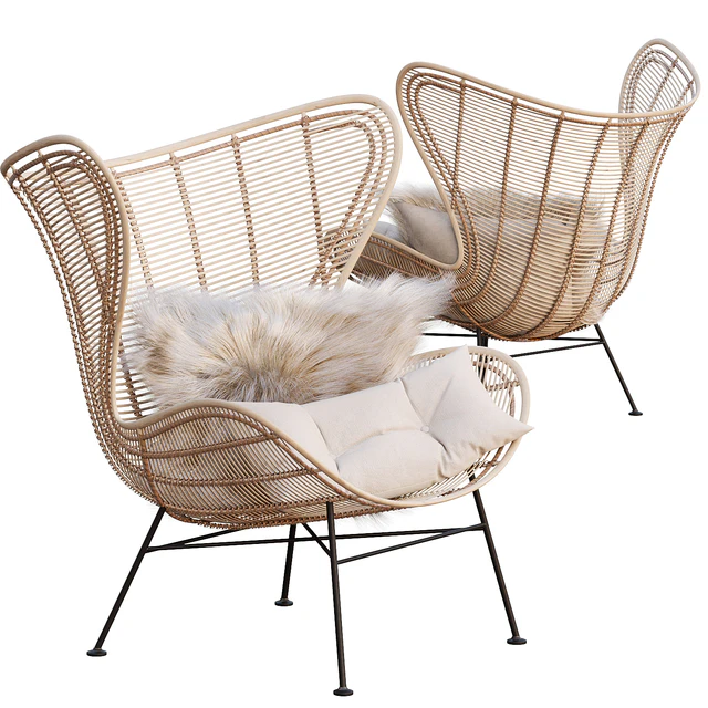 AVE HK Living Natural Rattan Egg Chair — Descargar