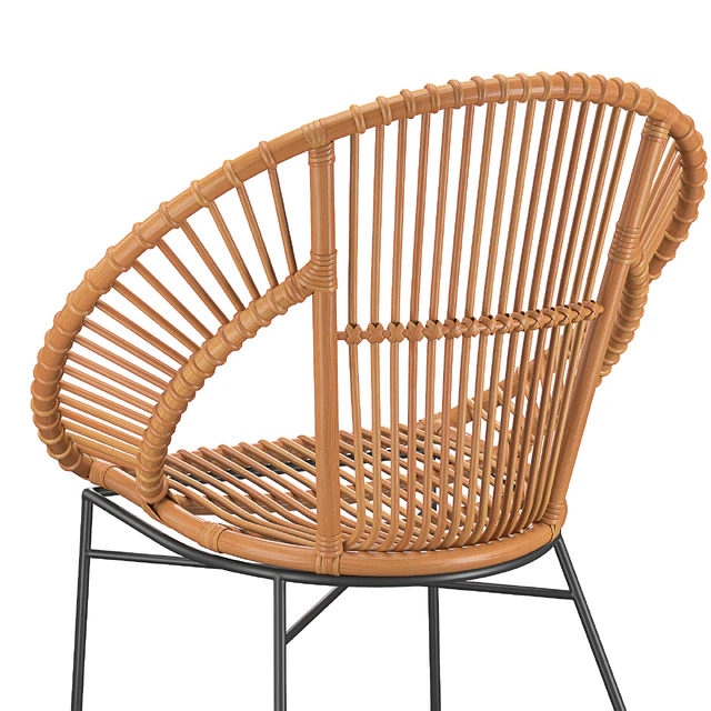Rattan Accent Chair Natural Sarita — Descargar
