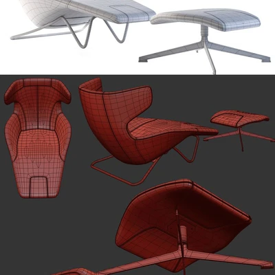 Кушетка Moroso, take a line for a walk, chaise longue — Вид 2