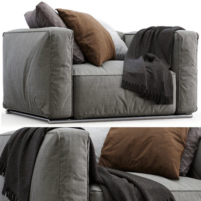 Poliform Armchair SHANGAI — Ver 1