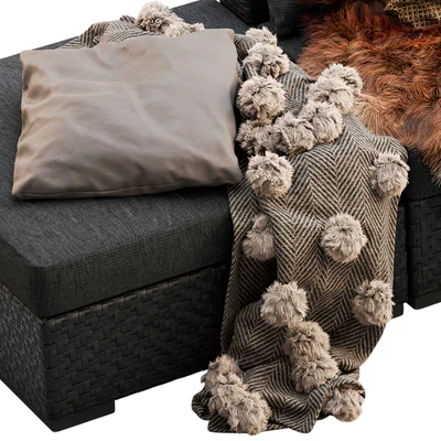 Brown Jordan 4M outdoor wicker modular sofa — Ver 4