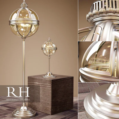 RH VICTORIAN HOTEL FLOOR LAMP + DESK LAMP — Ver 1