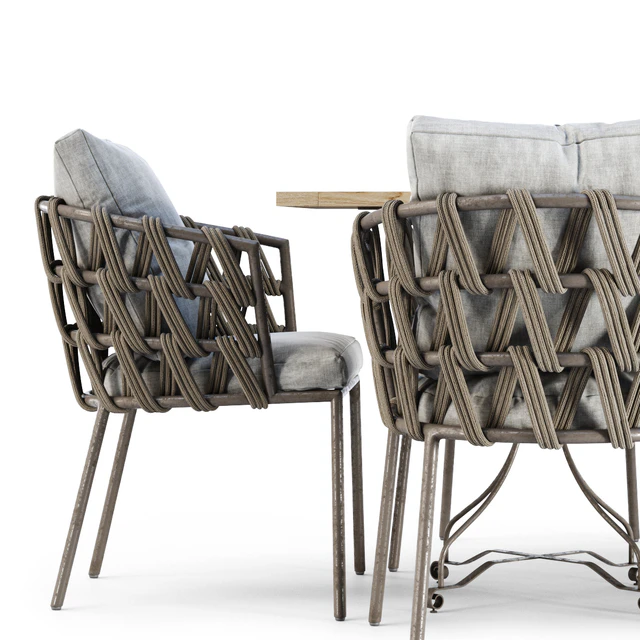 Outdoor garden furniture set v01 / Furniture set — Descargar