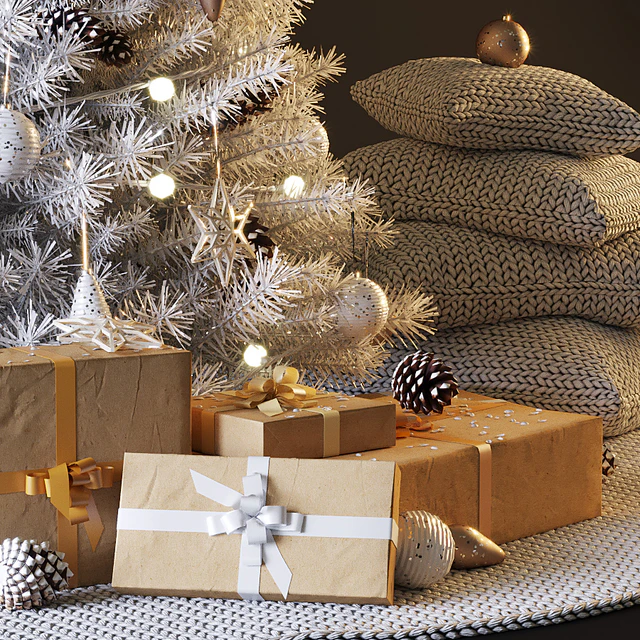 White Christmas tree — Descargar