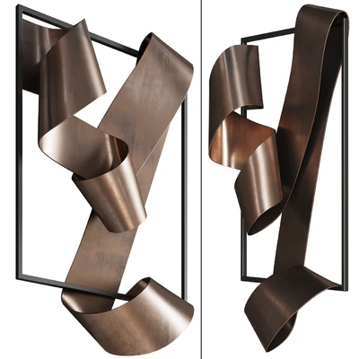 070 Brass Landscape 1908 sculpture by Martha Sturdy — Вид 1