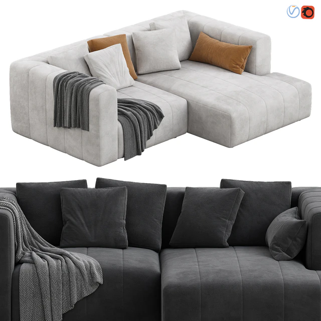 Langham Channeled 2 Piece Sectional Sofa — Descargar