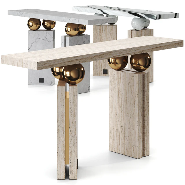 Quantic Estremoz Marble Console Table By Hommes — Descargar