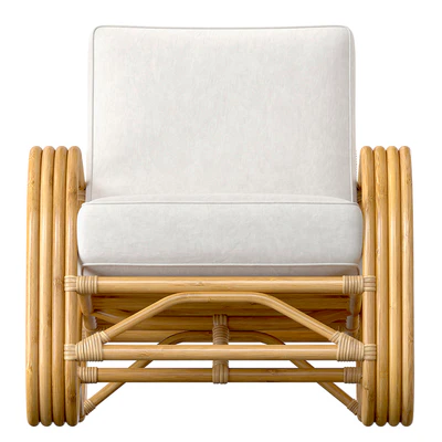 Pretzel Rattan Armchair Standard Lincoln Brooks — Вид 3
