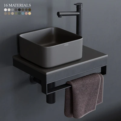 Ceramica Cielo Shui Comfort art. Milaq Square Washbasin — Ver 1
