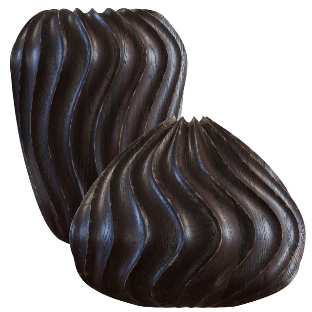 Accessories - Wooden Vases — Descargar