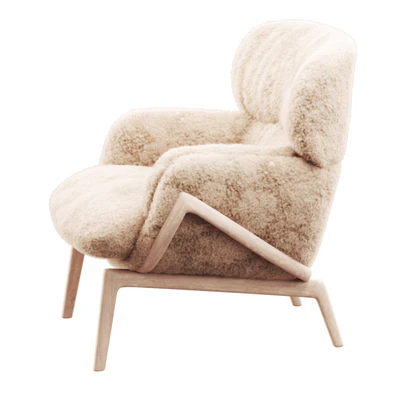 Elysia Lounge Chair Curly Sheepskin — Вид 4