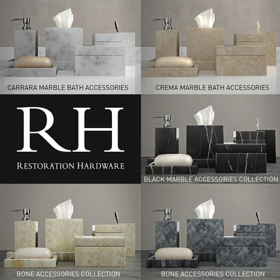 Sets for bathrooms Restoration Hardware — Ver 1