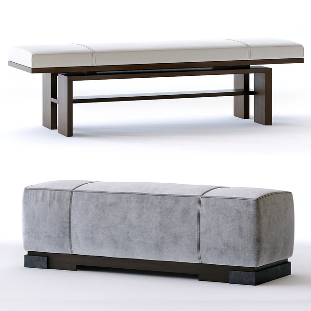 Baker Press bench and Star ottoman — Скачать