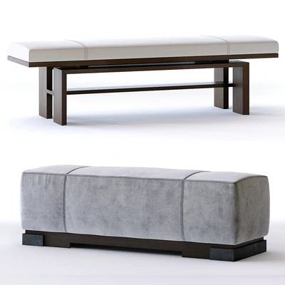 Baker Press bench and Star ottoman — Вид 1