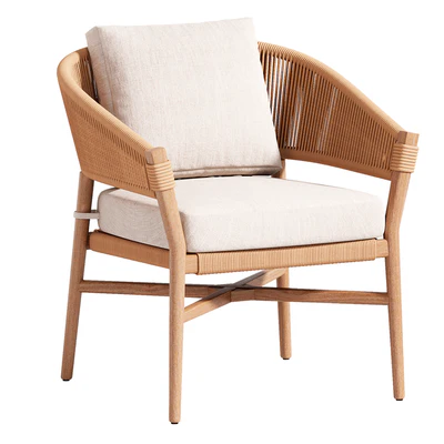 Makali Lily White Lounge Chair — descargar