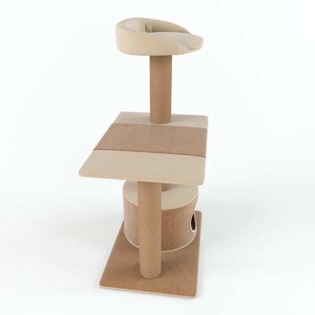 PetPals Group 3 Level Playhouse Condo Cat Tree — Descargar