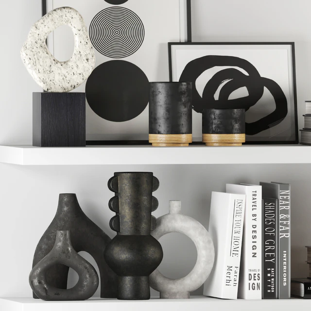 Decorative Set 017 With Classic Alarm Clock And Edison Lamp — Descargar