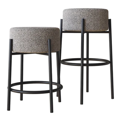PEG UPHOLSTERED BAR STOOLS CB2 — Ver 1