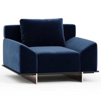 Paolo Castelli IPANEMA Fabric armchair with armrests — Ver 1