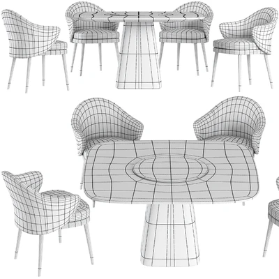 Dining table Wooddi Kahli and chair Lavsit Andy — Ver 3