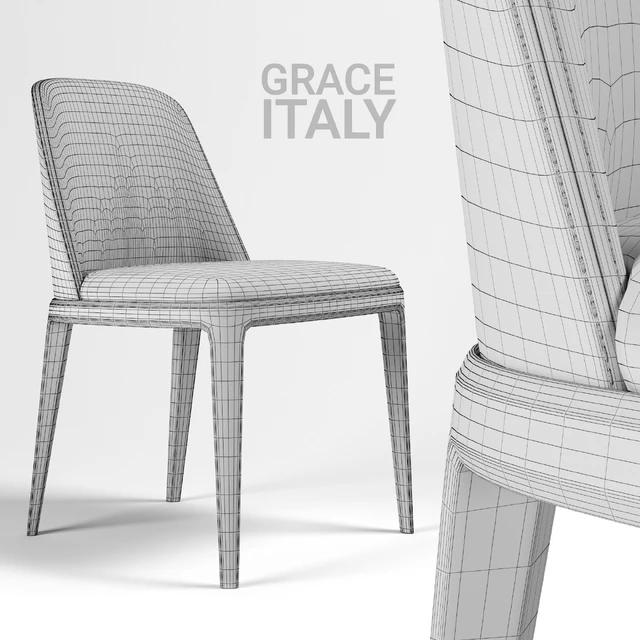 Chair Poliform Grace BEIGE — Скачать