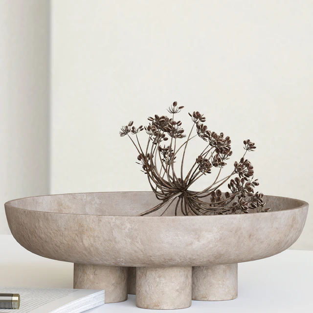 Decorative set with ceramic and heracleum 09 — Descargar