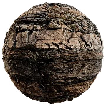 layered rock cliff 009 — Descargar
