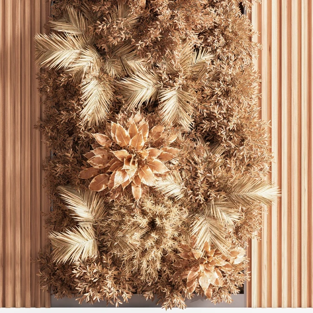 Wooden Planks and Vertical Garden 05 — Скачать