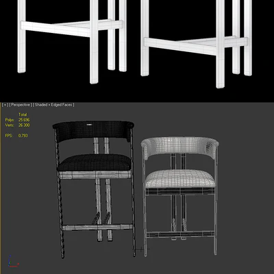 Kelly Wearstler Elliot Bar and Counter Stools — Ver 2